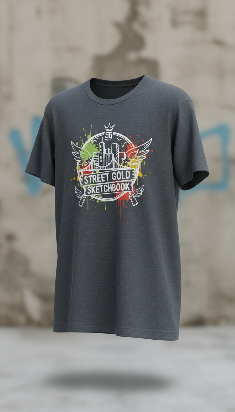 Street Art-Inspired Cotton Tee
